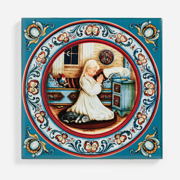 Girl Evening Prayer - Trivet Designed by Suzanne Toftey